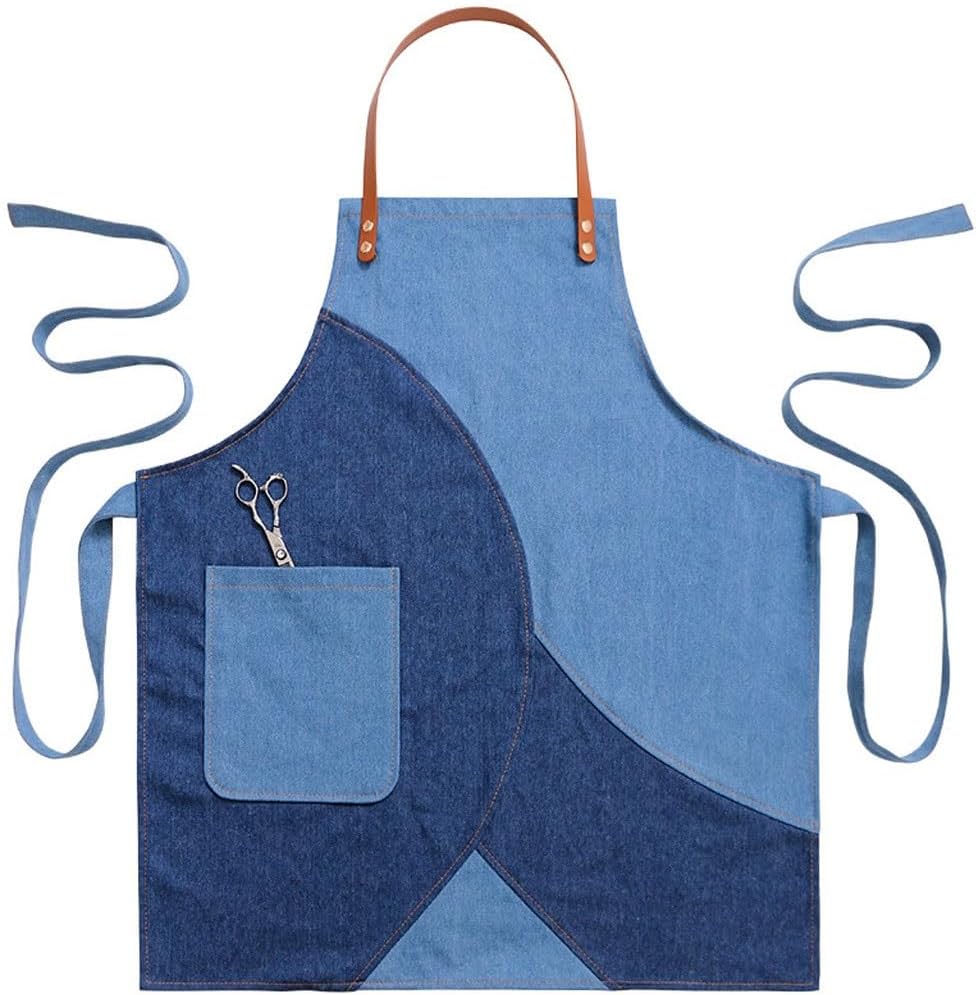 ワークエプロン （UTO） SHE WOLF DINERバッジ付 カフェエプロン デザイン